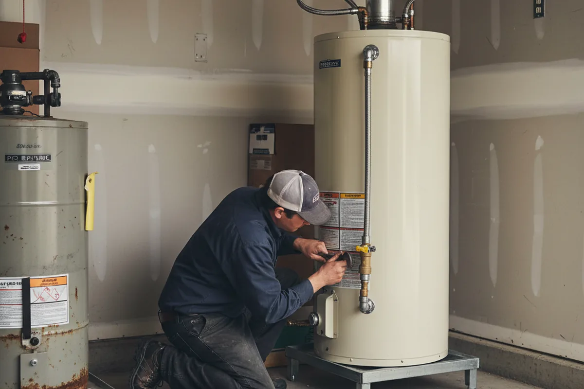 Water heater and shutoff valve replacement in Port Reading