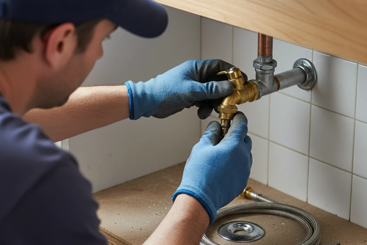 Shutoff valve and fitting work during Faucet and Fixture Repair in Port Reading
